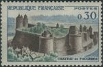 Obrázek k výrobku 33706 - 1960, Francie, 1284, Výplatní známka: Stavby - Hrad ve Fougéres ∗∗