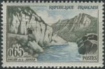 Obrázek k výrobku 33708 - 1960, Francie, 1285, Výplatní známka: Stavby a regiony - Soutěska v Kerratě (Alžír) ∗∗