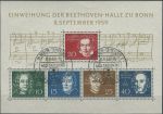 Obrázek k výrobku 33979 - 1959, Bundes, A002, Slavnostní otevření Beethovenovy síně v Bonnu ⊙