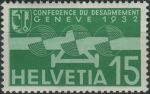 Obrázek k výrobku 35152 - 1932, Švýcarsko, 0256/0258, Letecké známky: Konference o odzbrojení v Ženevě ∗∗