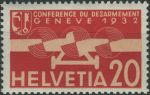 Obrázek k výrobku 35153 - 1932, Švýcarsko, 0256, Letecká známka: Konference o odzbrojení v Ženevě ∗∗