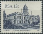 Obrázek k výrobku 35516 - 1982, Jihoafrická republika, 0619, Výplatní známka: Budovy - Radnice, Východní Londýn ∗∗