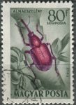 Obrázek k výrobku 36286 - 1954, Maďarsko, 1357, Letecká známka: Hmyz - Vespa crabro ⊙
