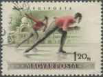 Obrázek k výrobku 36467 - 1955, Maďarsko, 1413, Letecká známka: Zimní sport - Skokan na lyžích ⊙