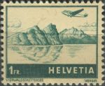Obrázek k výrobku 36777 - 1941, Švýcarsko, 0391, Letecká známka: Letadlo nad krajinou - Tessin ∗∗