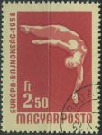 Obrázek k výrobku 36919 - 1958, Maďarsko, 1546A, Mistrovství Evropy a světa v různých sportovních odvětví v Budapešti - Vodní pólo ⊙