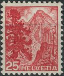 Obrázek k výrobku 37924 - 1936, Švýcarsko, 0300, Výplatní známka: Regiony - Rhonský ledovec ∗∗