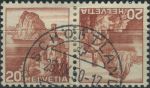 Obrázek k výrobku 37938 - 1948, Švýcarsko, 0501Tb, Výplatní známka: Krajinky - Zámek Chillon na Ženevském jezeře ⊙
