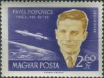Obrázek k výrobku 38109 - 1962, Maďarsko, 1877A, Letecká známka: Mezinárodní konference o vesmírných letech v Paříži: Andrian G. Nikolajev ∗∗