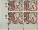 Obrázek k výrobku 38586 - 1949, Švýcarsko, 0536, Výplatní známka: Krajinky a technické motivy - Alpská poštovní silnice Val d´Anniviers ∗∗ ⊞
