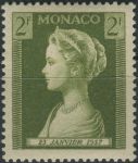 Obrázek k výrobku 38628 - 1957, Monako, 0569, Narození princezny Caroline: Kněžna Gracia Patricia ∗∗
