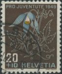 Obrázek k výrobku 39005 - 1949, Švýcarsko, 0542, \"Pro Juventute\": Alpské květiny - Pulsatilla alpina sap. sulphurea ⊙