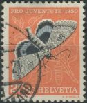 Obrázek k výrobku 39014 - 1950, Švýcarsko, 0551, \"Pro Juventute\": Hmyz - Vanessa atalanta ⊙
