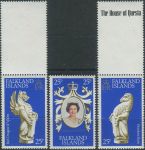 Obrázek k výrobku 39138 - 1978, Falklandské ostrovy, 0272/0274, 25. výročí korunovace královny Alžběty II. ∗∗