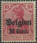 Obrázek k výrobku 39367 - 1916/1918, Zemská pošta v Belgii, 12, Výplatní známka: Germania ∗