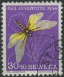 Obrázek k výrobku 39413 - 1954, Švýcarsko, 0604, \"Pro Juventute\": Hmyz - Bombus terrestris ⊙
