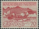 Obrázek k výrobku 39498 - 1971, Grónsko, 0079, Výplatní známka: Poštovní přeprava v Grónsku ∗∗