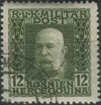 Obrázek k výrobku 39618 - 1912, Bosna a Hercegovina, 069, Výplatní známka: Císař František Josef I. ⊙