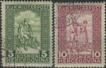 Obrázek k výrobku 39639 - 1916, Bosna a Hercegovina, 095/096, Výplatní známky ⊙