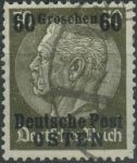 Obrázek k výrobku 39893 - 1939, Německá východní pošta, 009, Výplatní známka: Hindenburg v medailónu ⊙