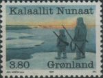 Obrázek k výrobku 39989 - 1987, Grónsko, 0172, Umění (VIII): Peter Rosing ∗∗