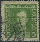 Obrázek k výrobku 40116 - 1917, Bosna a Hercegovina, 124C, Výplatní známka: Císař Karel I. ⊙