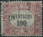Obrázek k výrobku 40230 - 1921, Maďarsko, SL03, Služební známka: Secesní rám ⊙