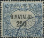 Obrázek k výrobku 40231 - 1921, Maďarsko, SL03, Služební známka: Secesní rám ⊙