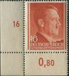 Obrázek k výrobku 40442 - 1941, Generální Gouvernement, 073, Výplatní známka: Adolf Hitler ∗∗