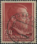 Obrázek k výrobku 40461 - 1941, Generální Gouvernement, 072, Výplatní známka: Adolf Hitler ⊙