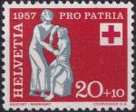 Obrázek k výrobku 40500 - 1955, Švýcarsko, 0617, \"Pro Patria\": Jezera a vodní toky - Jezero Bieler ∗∗