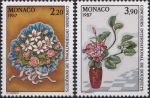 Obrázek k výrobku 40526 - 1985, Monako, 1718/1719, Mezinárodní soutěž ve vázání květin, Monte Carlo 1986 ∗∗