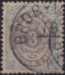 Obrázek k výrobku 40597 - 1875, Dánsko, 0023IYAb, Výplatní známka: Číslice v rámu ⊙