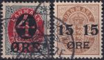 Obrázek k výrobku 41137 - 1901/1902, Dánsko, 0037/0039, Výplatní známky: Znak v oválu ⊙