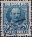 Obrázek k výrobku 41153 - 1907, Dánsko, 0054b, Výplatní známka: Král Frederik VIII. ⊙