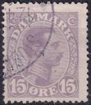 Obrázek k výrobku 41589 - 1911, Dánsko, 0055b, Výplatní známka: Král Frederik VIII. ⊙