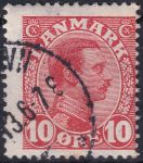Obrázek k výrobku 41591 - 1913, Dánsko, 0071, Výplatní známka: Král FKristián X. ⊙