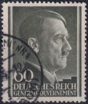 Obrázek k výrobku 41638 - 1943, Generální Gouvernement, 110/112, Výplatní známky: Adolf Hitler ⊙