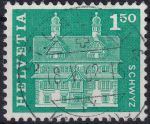 Obrázek k výrobku 41728 - 1960, Švýcarsko, 0711x, Výplatní známka: Malby budov - Basilejská brána v Solothurnu ⊙