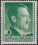 Obrázek k výrobku 42217 - 1941, Generální Gouvernement, 072, Výplatní známka: Adolf Hitler ✶✶