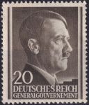 Obrázek k výrobku 42218 - 1941, Generální Gouvernement, 074, Výplatní známka: Adolf Hitler ✶✶