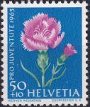 Obrázek k výrobku 42314 - 1963, Švýcarsko, 0789y, \"Pro Juventute\": Luční a zahradní květiny - Centaurea yanus-Compositae ✶✶