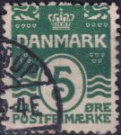 Obrázek k výrobku 42383 - 1912, Dánsko, 0063, Výplatní známka: Vlnky, s 18 srdíčky ⊙