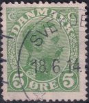 Obrázek k výrobku 42385 - 1913, Dánsko, 0071, Výplatní známka: Král Kristián X. ⊙
