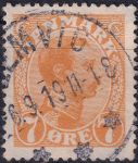 Obrázek k výrobku 42394 - 1913, Dánsko, 0073, Výplatní známka: Král Kristián X. ⊙