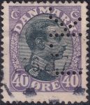 Obrázek k výrobku 42405 - 1918, Dánsko, 0104a, Výplatní známka: Král Kristián X. ⊙