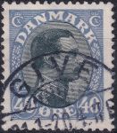 Obrázek k výrobku 42407 - 1918, Dánsko, 0104a, Výplatní známka: Král Kristián X. ⊙