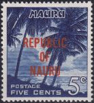 Obrázek k výrobku 42539 - 1968, Nauru, 0069, Výplatní známka: Domácí motivy - Kokosové palmy ✶