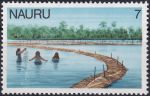 Obrázek k výrobku 42550 - 1978, Nauru, 0162, Výplatní známka: Domácí motivy - Rodina rybářů ✶✶