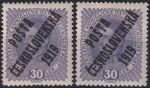 Obrázek k výrobku 42602 - 1919, ČSR I, 0043I+II, PČ 1919: Výplatní známka malého formátu z let 1916-1918 (státní znak) ✶